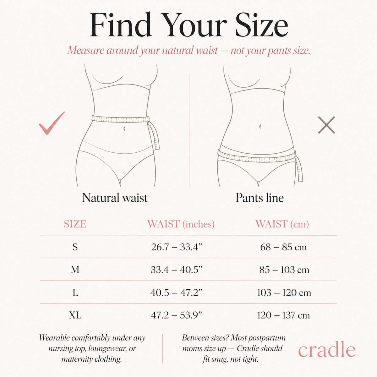 Cradle Postpartum Lumbar Belt