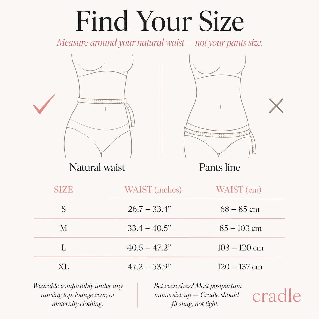 Cradle Postpartum Lumbar Belt